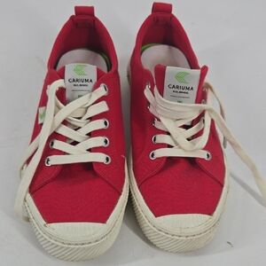 Cariuma Vibrant Red Canvas Shoes